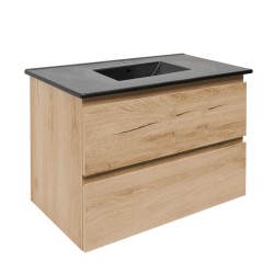 Kúpeľňová skrinka 2 zásuvková s umývadlom SAT B-Way 79x50x45 cm dub mat BWAY280OAKU4B (BWAY280OAKU4B)