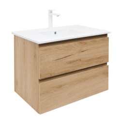 Kúpeľňová skrinka 2 zásuvková s umývadlom SAT B-Way 79x50x45 cm dub mat BWAY280OAKU4B2 (BWAY280OAKU4B2)