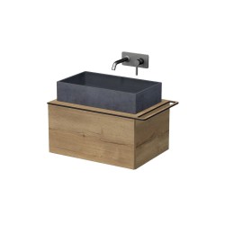 Kúpeľňová skrinka Naturel Oxo 70x36x50 cm dub halifax mat OXO701ZDP (OXO701ZDP)
