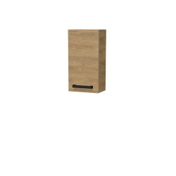 Kúpeľňová skrinka nízka s čiernou úchytkou SAT Cube Way 32,5x63x20 cm dub Hickory mat CUBE3CH32DH (CUBE3CH32DH)