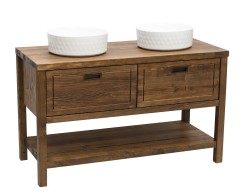 Kúpeľňová skrinka pod umývadlo Naturel Country 120x72,5x51 cm palisander COUNTRY120ZBUMPA (COUNTRY120ZBUMPA)