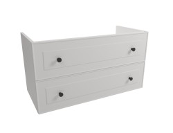 Kúpeľňová skrinka pod umývadlo Naturel Forli 100x53x46 cm biela FORLI100BI (FORLI100BI)