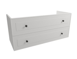 Kúpeľňová skrinka pod umývadlo Naturel Forli 120x53x46 cm biela FORLI120BI (FORLI120BI)