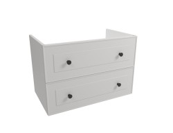 Kúpeľňová skrinka pod umývadlo Naturel Forli 80x45x46 cm biela FORLI80BI (FORLI80BI)