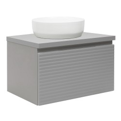 Kúpeľňová skrinka pod umývadlo Naturel Savona 98x43x44, 8 cm sivá mat SAVONA100GMD (SAVONA100GMD)