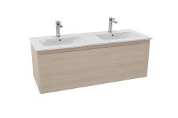 Kúpeľňová skrinka s dvojumývadlom Naturel Ancona 120x46 cm akácia ANCONA2120DV (ANCONA2120DV)