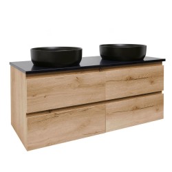 Kúpeľňová skrinka s krycou doskou SAT B-Way 119x50x45 cm dub mat BWAY2120OAKTK (BWAY2120OAKTK)