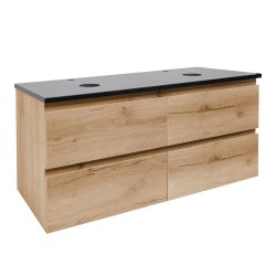 Kúpeľňová skrinka s krycou doskou SAT B-Way 119x50x45 cm dub mat BWAY2120OAKZ (BWAY2120OAKZ)