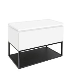 Kúpeľňová skrinka s krycou doskou SAT B-Way 59x57x45 cm biela lesk BWAY60WDESK (BWAY60WDESK)