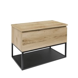 Kúpeľňová skrinka s krycou doskou SAT B-Way dub mat BWAY60OAKDESK (BWAY60OAKDESK)