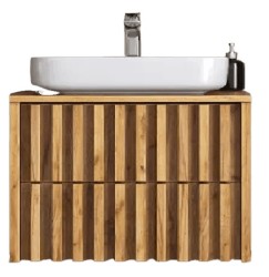 Kúpeľňová skrinka s krycou doskou SAT Delano 80x46 cm dub mat DELANO80ZDDE (DELANO80ZDDE)