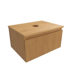 Kúpeľňová skrinka s krycou doskou SAT Evolution 58x30x44, 5 cm dub medový mat SATEVO60DMD (SATEVO60DMD)