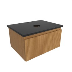 Kúpeľňová skrinka s krycou doskou SAT Evolution 58x30x44, 5 cm dub medový mat SATEVO60DMZ (SATEVO60DMZ)
