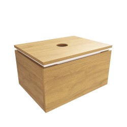 Kúpeľňová skrinka s krycou doskou SAT Feel 60x30x46 cm medový dub mat SATFEEL60DMD (SATFEEL60DMD)
