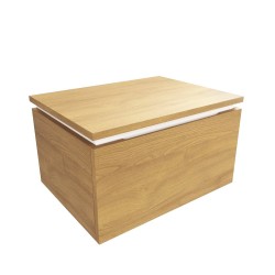 Kúpeľňová skrinka s krycou doskou SAT Feel 60x30x46 cm medový dub mat SATFEEL60DMDBEZ (SATFEEL60DMDBEZ)