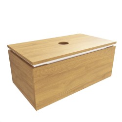 Kúpeľňová skrinka s krycou doskou SAT Feel 80x30x46 cm medový dub mat SATFEEL80DMD (SATFEEL80DMD)
