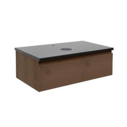 Kúpeľňová skrinka s technickým kameňom SAT B-Way 59x30x45 cm orech mat BWAY60NUTTK (BWAY60NUTTK)