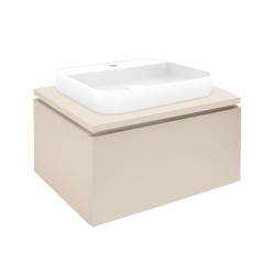 Kúpeľňová skrinka s umývadlom a krycou doskou SAT Feel 60x30x46 cm béžová mat SATFEEL60BEDU (SATFEEL60BEDU)