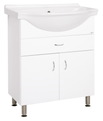 Kúpeľňová skrinka s umývadlom Keramia Pro 70x56 cm biela PRO70Z (PRO70Z)