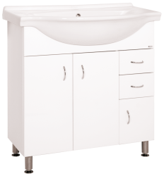 Kúpeľňová skrinka s umývadlom Keramia Pro 80x50 cm biela PRO80DV (PRO80DV)