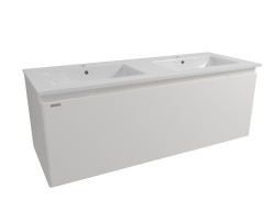 Kúpeľňová skrinka s umývadlom Naturel Ancona 120x45x46 cm biela ANCONA2120DVB (ANCONA2120DVB)