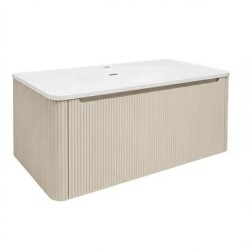 Kúpeľňová skrinka s umývadlom Naturel Austen 119x47,5x45 cm clear brown mat AUSTEN120CB (AUSTEN120CB)