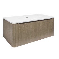 Kúpeľňová skrinka s umývadlom Naturel Austen 119x47,5x45 cm light pine mat AUSTEN120LP (AUSTEN120LP)