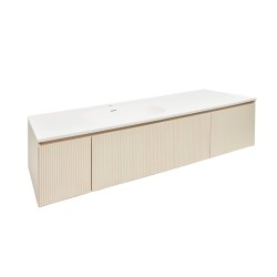 Kúpeľňová skrinka s umývadlom Naturel Austen 165x35x52 cm beige mat Naturel Austen165BG (AUSTEN165BG)