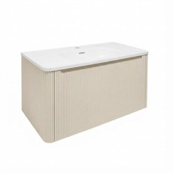 Kúpeľňová skrinka s umývadlom Naturel Austen 79x47,5x45 cm clear brown mat AUSTEN80CB (AUSTEN80CB)