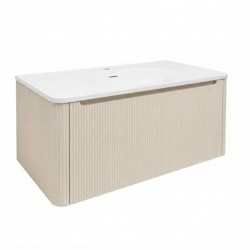 Kúpeľňová skrinka s umývadlom Naturel Austen 99x47,5x45 cm clear brown mat AUSTEN100CB (AUSTEN100CB)