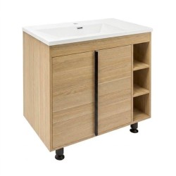 Kúpeľňová skrinka s umývadlom Naturel Lucca 79x70x45 cm dub mat LUCCA80DU3A (LUCCA80DU3A)