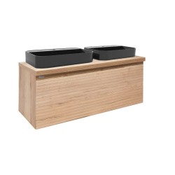 Kúpeľňová skrinka s umývadlom Naturel Savona 118x43x44, 8 cm dub halifax mat SAVONA120DHDUB (SAVONA120DHDUB)