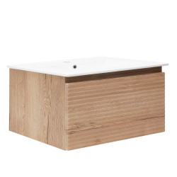 Kúpeľňová skrinka s umývadlom Naturel Savona 98x43x44, 8 cm dub halifax mat SAVONA100DH (SAVONA100DH)