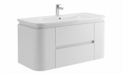 Kúpeľňová skrinka s umývadlom Naturel Shelley 119x50x45 cm biela mat SHELLEY120W (SHELLEY120W)