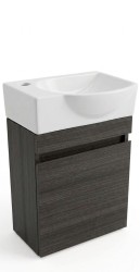 Kúpeľňová skrinka s umývadlom Naturel Verona 40x53, 2x22 cm tmavé drevo mat VERONA40TDBL (VERONA40TDBL)