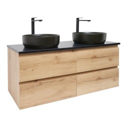 Kúpeľňová skrinka s umývadlom SAT B-Way 119x50x45 cm dub mat BWAY2120OAKTKUBB (BWAY2120OAKTKUBB)