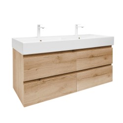Kúpeľňová skrinka s umývadlom SAT B-Way 119x50x45 cm dub mat BWAY2120OAKU2BB (BWAY2120OAKU2BB)