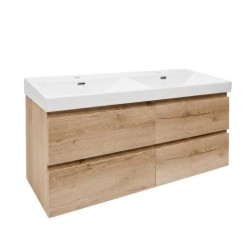 Kúpeľňová skrinka s umývadlom SAT B-Way 119x50x45 cm dub mat BWAY2120OAKU4 (BWAY2120OAKU4)