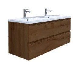Kúpeľňová skrinka s umývadlom SAT B-Way 119x50x45 cm orech mat BWAY2120NUTU (BWAY2120NUTU)