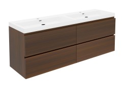 Kúpeľňová skrinka s umývadlom SAT B-Way 119x50x45 cm orech mat BWAY2120NUTU4 (BWAY2120NUTU4)