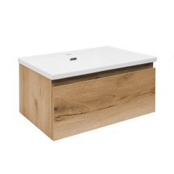 Kúpeľňová skrinka s umývadlom SAT B-WAY 59x30x45 cm dub mat BWAY60OAKU1 (BWAY60OAKU1)