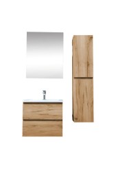 Kúpeľňová skrinka s umývadlom SAT B-Way 59x50x45 cm dub mat KSETBWAY21 (KSETBWAY21)