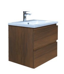 Kúpeľňová skrinka s umývadlom SAT B-Way 59x50x45 cm orech mat BWAY260NUTU (BWAY260NUTU)