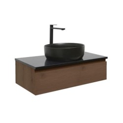 Kúpeľňová skrinka s umývadlom SAT B-Way 79x30x45 cm orech mat BWAY80NUTZUB (BWAY80NUTZUB)