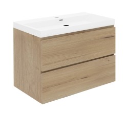 Kúpeľňová skrinka s umývadlom SAT B-Way 79x50x45 cm dub mat BWAY280OAKU4 (BWAY280OAKU4)