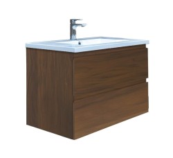 Kúpeľňová skrinka s umývadlom SAT B-Way 79x50x45 cm orech mat BWAY280NUTU (BWAY280NUTU)