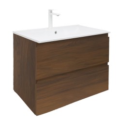 Kúpeľňová skrinka s umývadlom SAT B-Way 79x50x45 cm orech mat BWAY280NUTU4BBI (BWAY280NUTU4BBI)