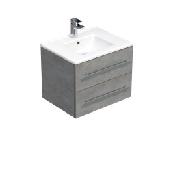 Kúpeľňová skrinka s umývadlom SAT Cube Way 60x53x46 cm betón mat CUBE46602BEMOD (CUBE46602BEMOD)