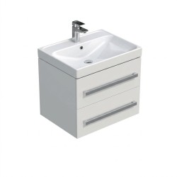 Kúpeľňová skrinka s umývadlom SAT Cube Way 60x53x46 cm dub hickory mat CUBE46602BIBRE (CUBE46602BIBRE)