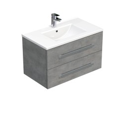 Kúpeľňová skrinka s umývadlom SAT Cube Way 80x53x46 cm betón mat CUBE46802BEMOD (CUBE46802BEMOD)